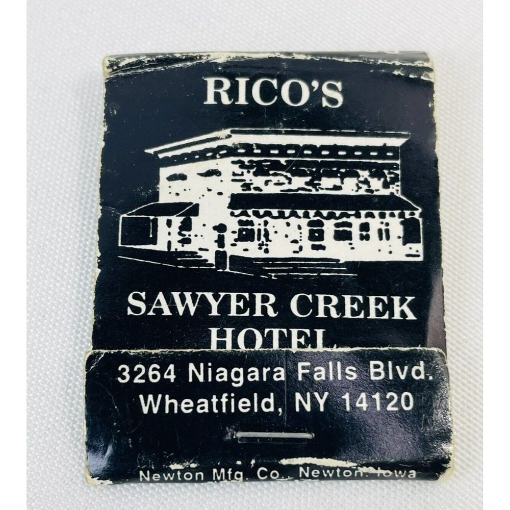 Matchbook Collectible Niagara Falls New York Rico's Little Creek Hotel Vintage